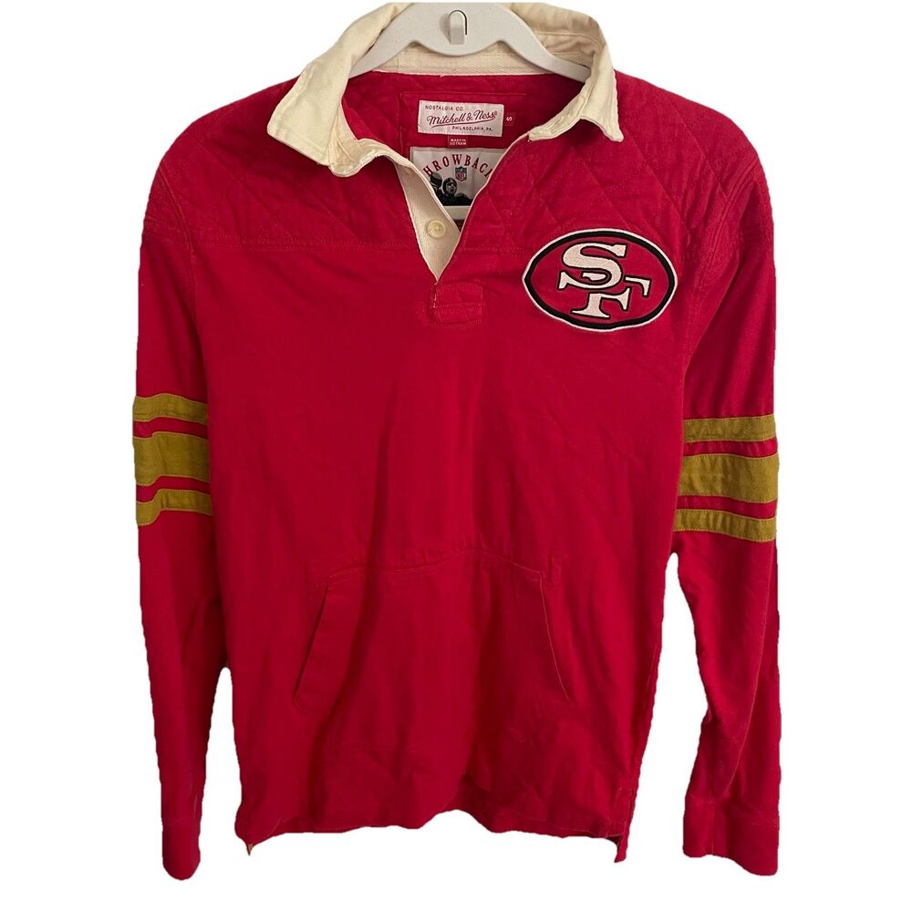 Mitchell & Ness Throwbacks San Francisco 49ers Sweatshirt Small Red NFL